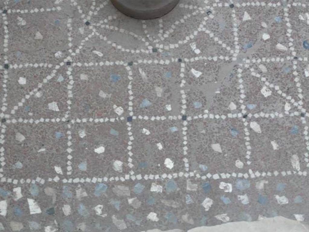 III.11 Herculaneum. August 2013. Room 6, detail of opus signinum in impluvium.
Photo courtesy of Buzz Ferebee.

