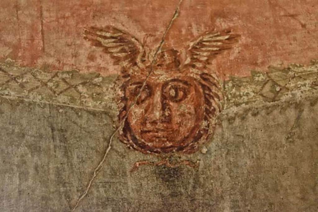 III,11 Herculaneum, April 2018. Room 8, detail of painted decoration. Photo courtesy of Ian Lycett-King. Use is subject to Creative Commons Attribution-NonCommercial License v.4 International.

