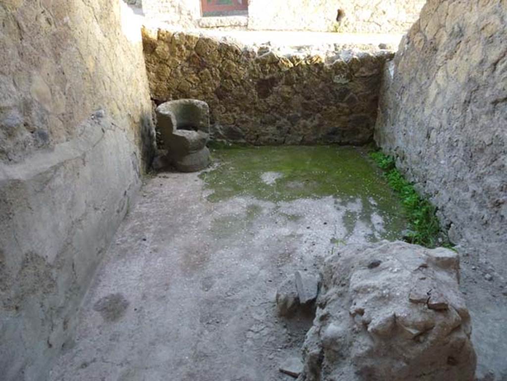 IV.15/16, Herculaneum, October 2012. Looking east in first of the two rooms, on south side of counter-room.  Photo courtesy of Michael Binns.
