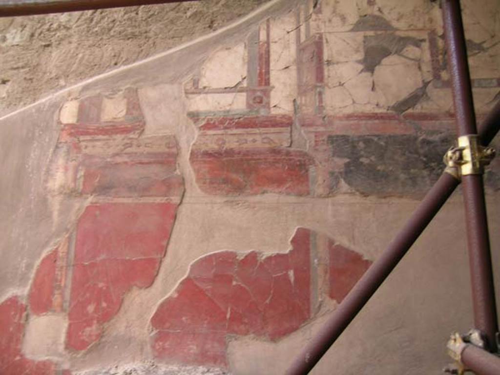 IV.15/16, Herculaneum, May 2005. Room 9, looking towards south wall. Photo courtesy of Nicolas Monteix.
