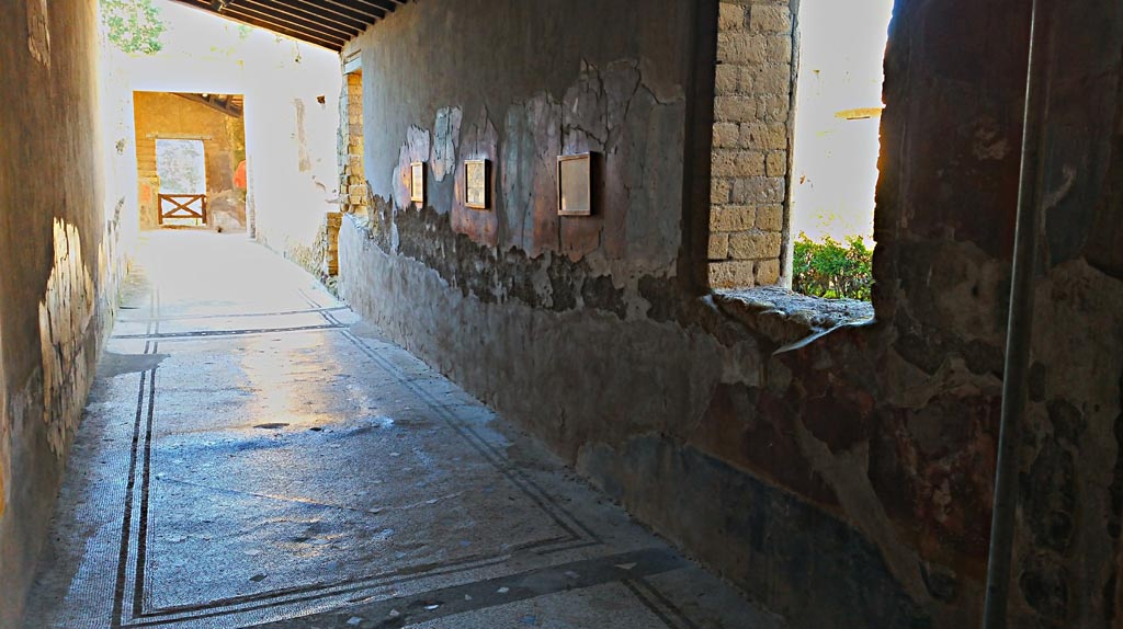 IV.21 Herculaneum. Photo taken between October 2014 and November 2019.
Cryptoporticus 29, looking south along east portico. Photo courtesy of Giuseppe Ciaramella.
