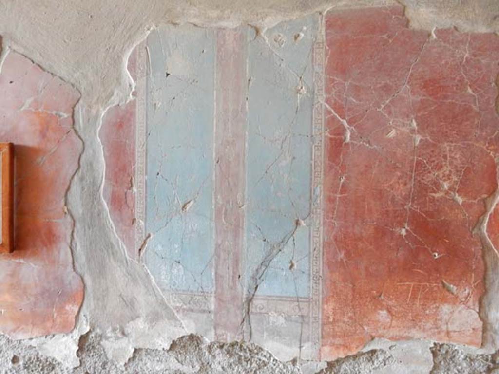 IV.21, Herculaneum. May 2018. Cryptoporticus 29, painted decoration on west wall of east portico.
Photo courtesy of Buzz Ferebee. 

