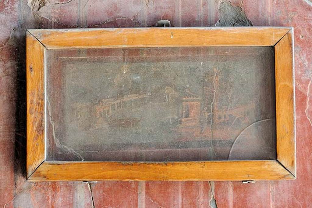 IV.21, Herculaneum. May 2010. North wall of the southern cryptoporticus 30. Maritime landscape. 