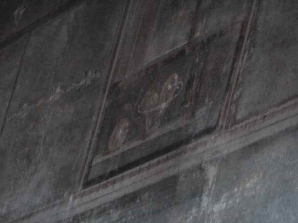 V.1 Herculaneum. May 2010. Room 3, wall painting from west end of north wall.
