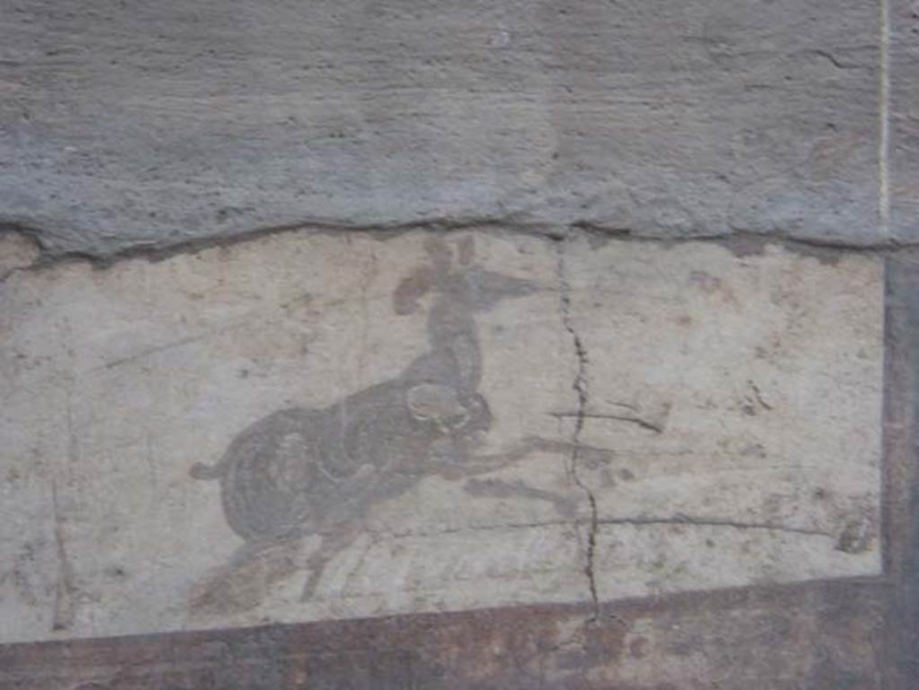 V.1, Herculaneum, October 2014. Room 7, detail from east wall. Photo courtesy of Michael Binns