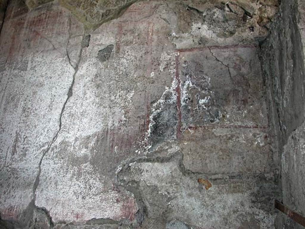 V.7/6, Herculaneum. September 2003. Upper room e, looking towards south wall. Photo courtesy of Nicolas Monteix.