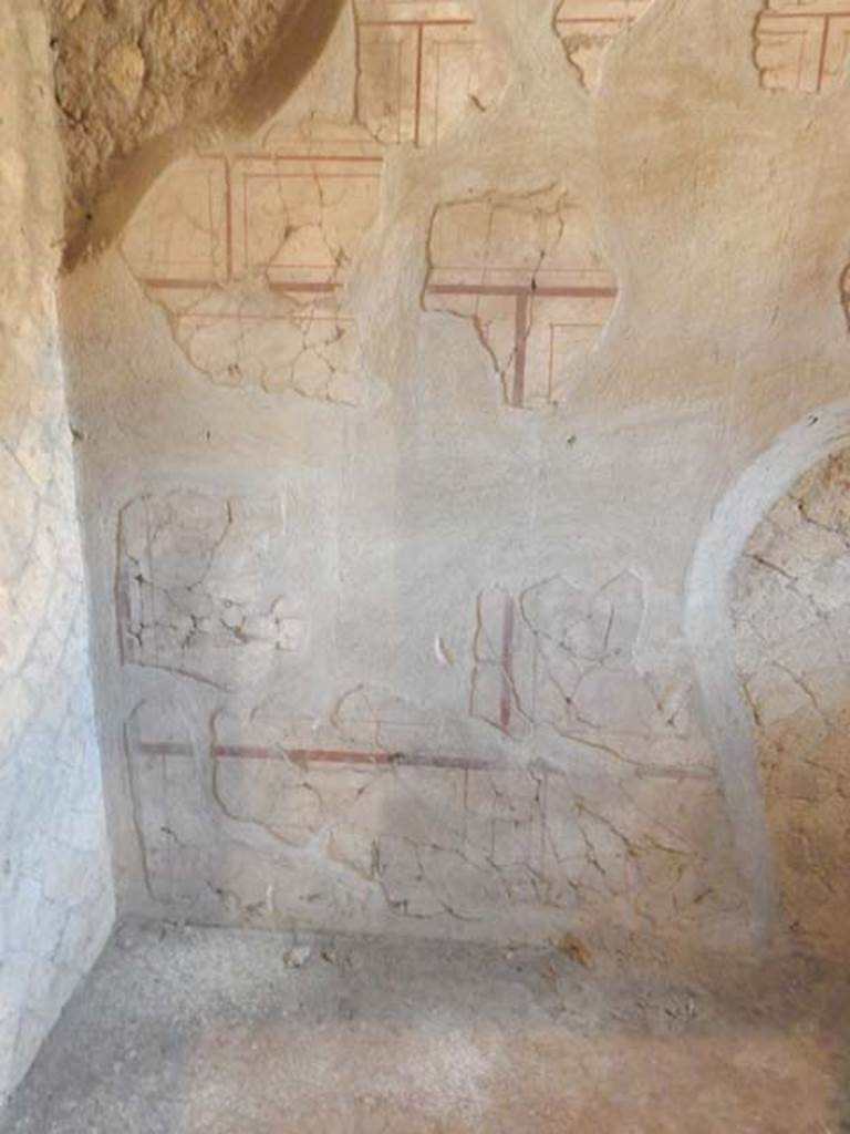 V.8 Herculaneum. May 2018. Room 8, detail from south-east corner. Photo courtesy of Buzz Ferebee.