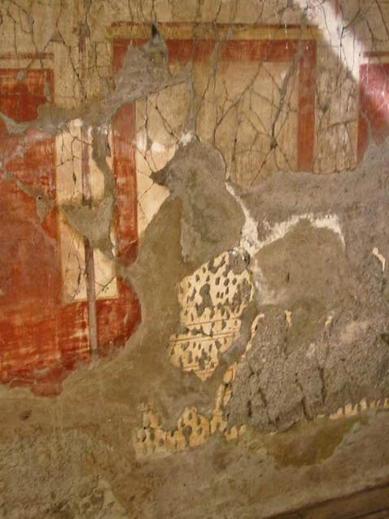 V.8, Herculaneum, May 2003. Room 5, west wall of oecus. Photo courtesy of Nicolas Monteix.

