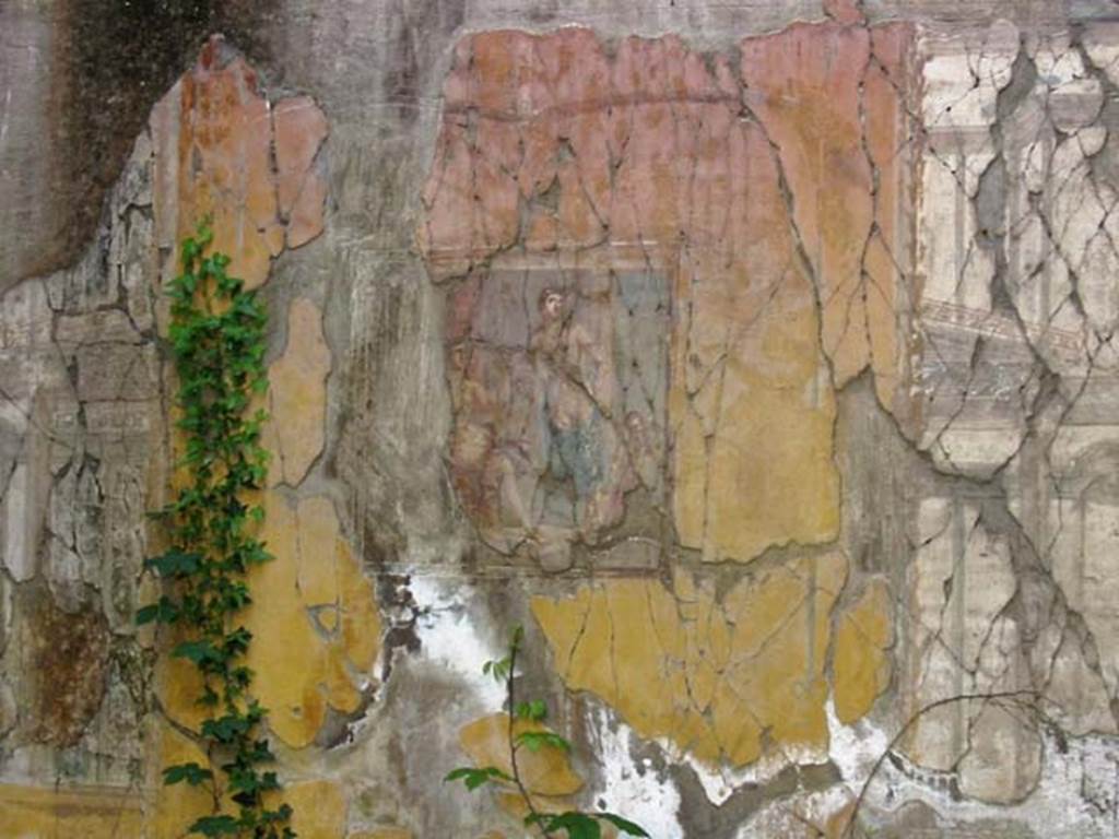 V.11 Herculaneum. May 2003. Tablinum, central painting on south wall. Photo courtesy of Nicolas Monteix.