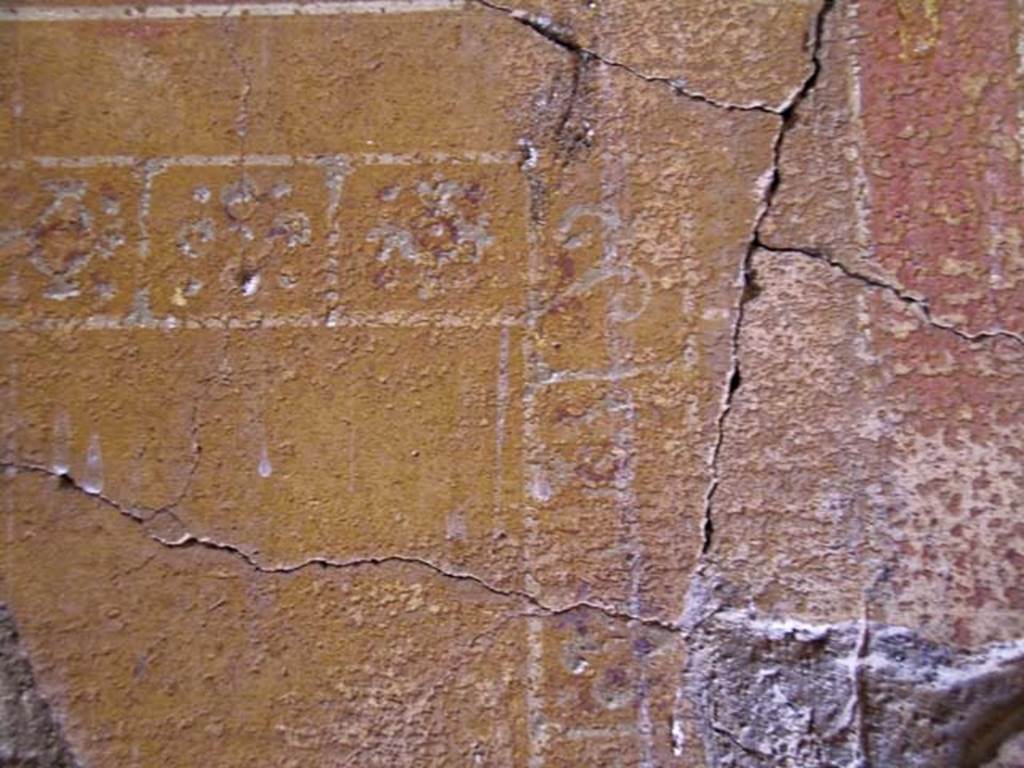 V.15, Herculaneum. May 2004. Painted decoration from tablinum. Photo courtesy of Nicolas Monteix.