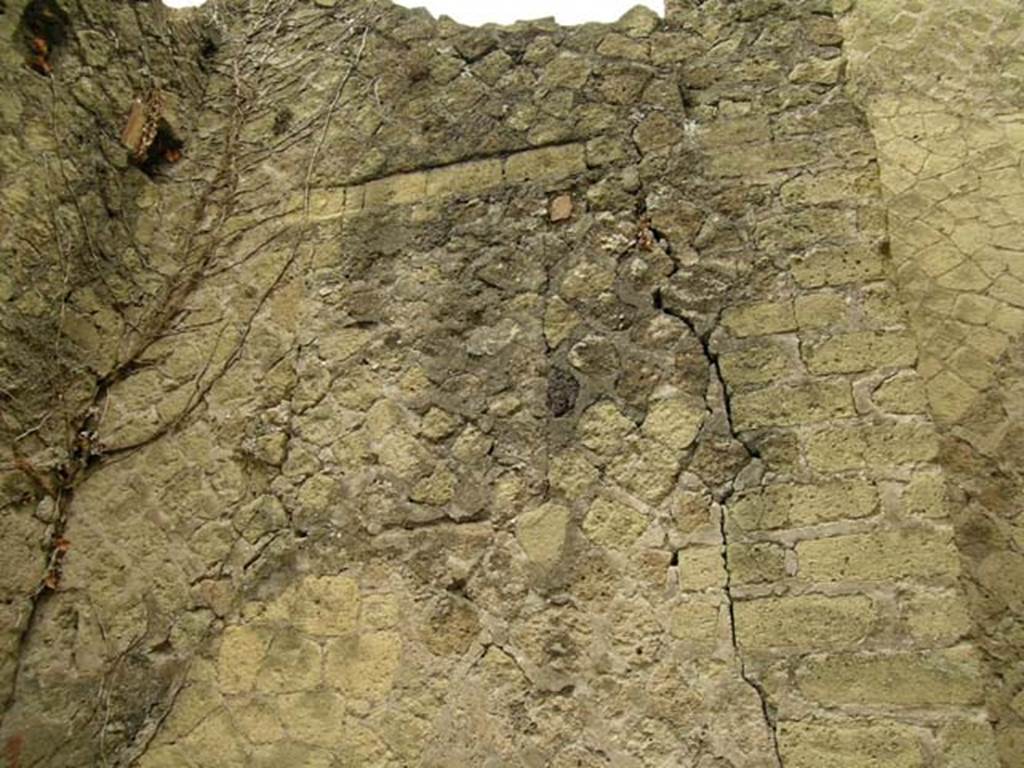 V.15, Herculaneum, May 2005. Upper south wall of storeroom/cella penaria. Photo courtesy of Nicolas Monteix.

