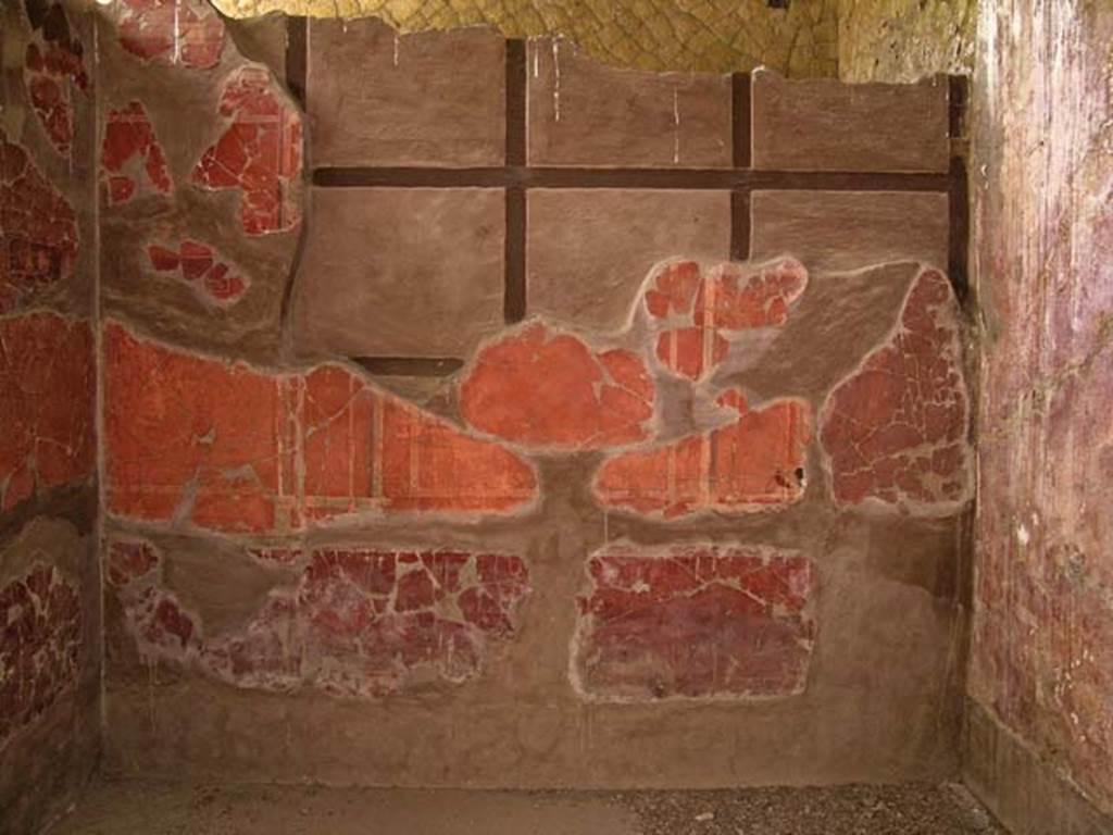 V.19-20, Herculaneum. May 2005. Looking towards south wall of cubiculum on upper floor. 
Photo courtesy of Nicolas Monteix.

