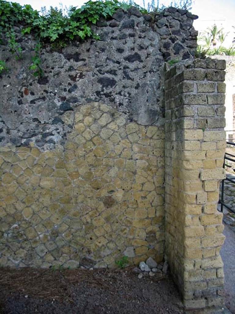V.32 Herculaneum. May 2003. 
Looking towards north wall near entrance doorway. Photo courtesy of Nicolas Monteix.
