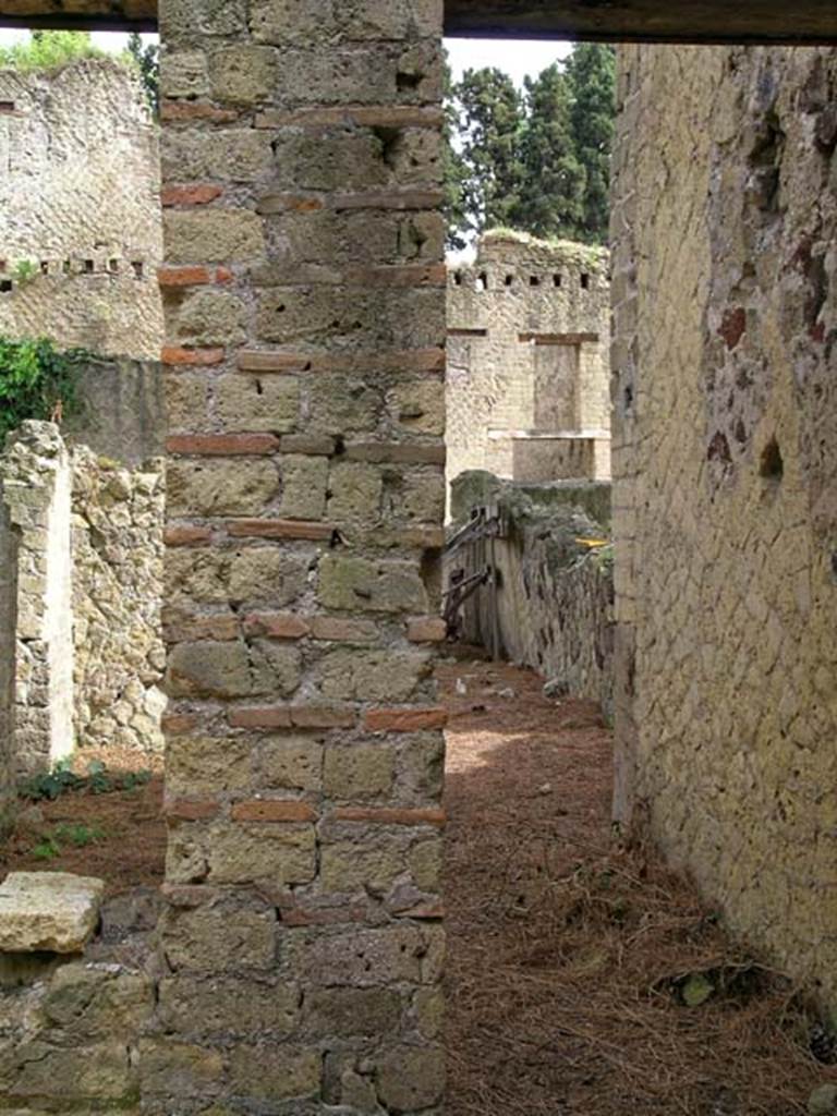 V.33, Herculaneum. May 2005. Room 6, looking towards doorway to atrium, in east wall at south end. 
Photo courtesy of Nicolas Monteix.
