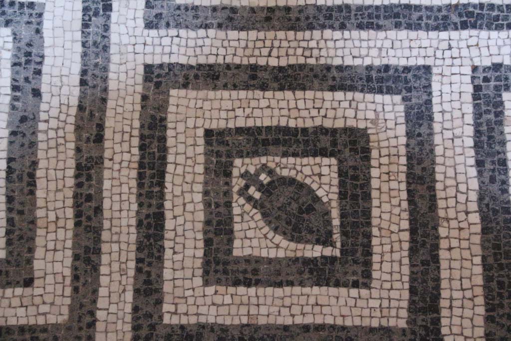 VI.8, Herculaneum. April 2014. Detail of mosaic floor in tepidarium. Photo courtesy of Klaus Heese.
