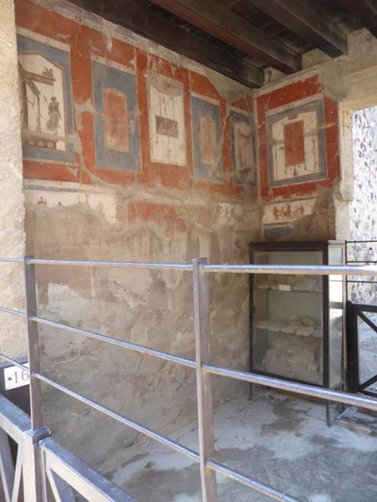 VI.16 Herculaneum, June 2014. Looking towards east wall and south-east corner.
Photo courtesy of Michael Binns.

