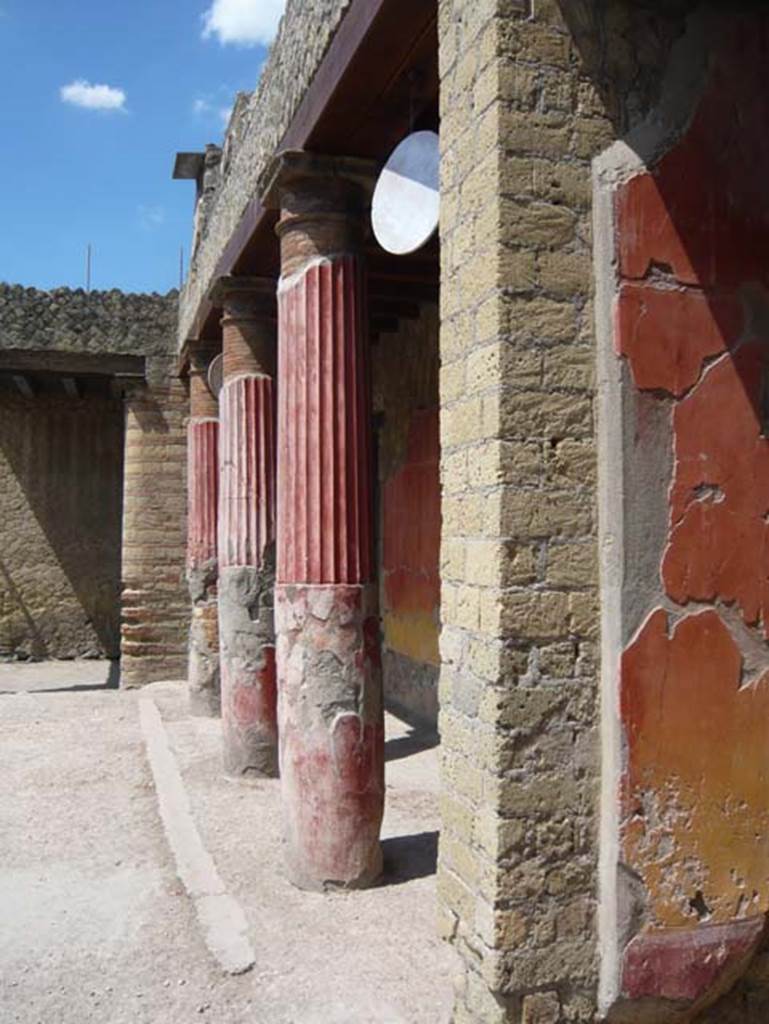 Ins. Or.I.2, Herculaneum. August 2013. Looking west along north side of atrium, from north ala. Photo courtesy of Buzz Ferebee.  
