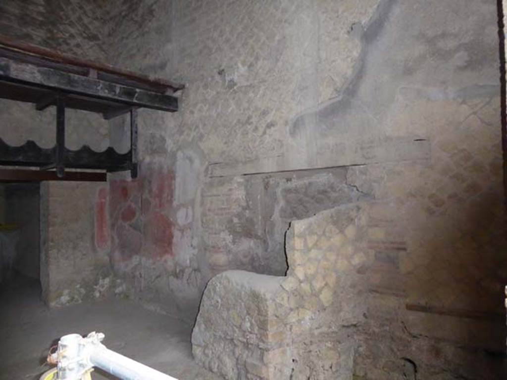 Ins. Orientalis II.9, Herculaneum. October 2015. Looking towards south-east corner of wine shop.  Photo courtesy of Michael Binns.
