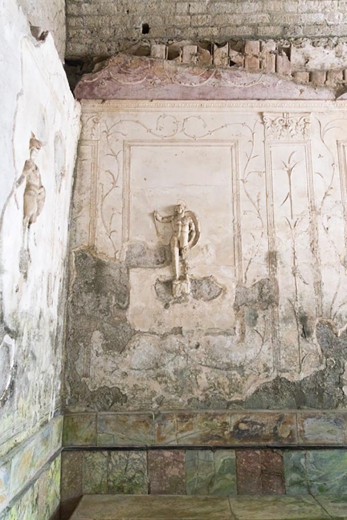 Herculaneum Suburban Baths. October 2023. 
Tepidarium, north-east corner. Photo courtesy of Johannes Eber. 
