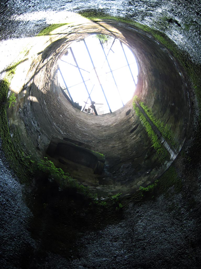 Herculaneum Theatre, July 2009. 
The eighteenth-century access shaft to the theatre. Photo courtesy of Sera Baker.
