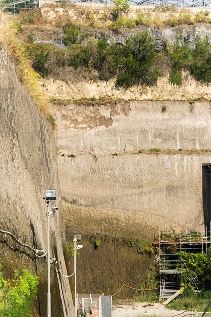 Herculaneum Villa dei Papiri. October 2023. 
Looking west at south end. Photo courtesy of Johannes Eber. 
