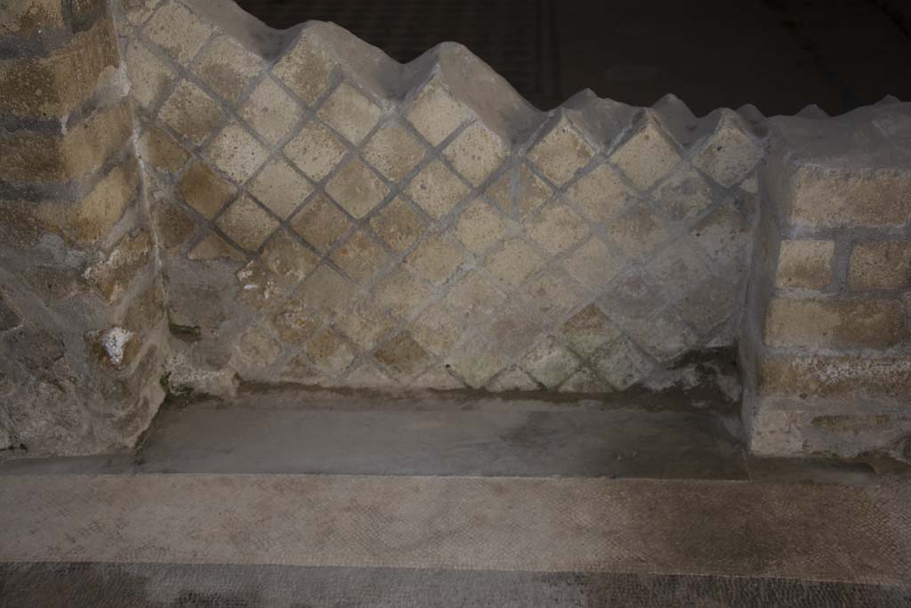 Villa dei Papiri, March 2019. Room (c), atrium, recess in east wall.
Foto Annette Haug, ERC Grant 681269 DÉCOR.