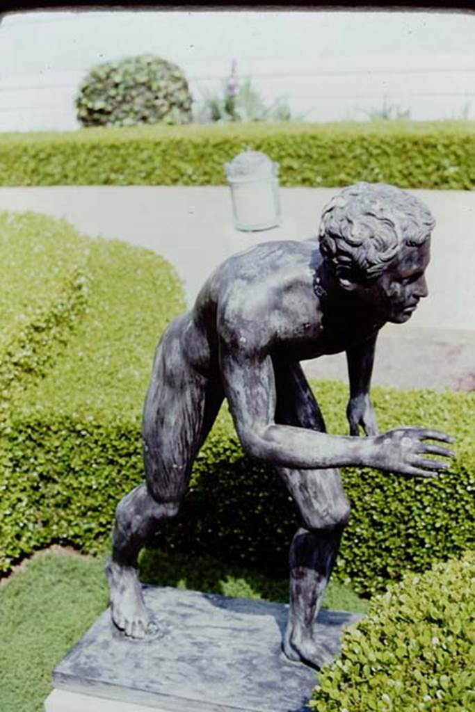 Getty Villa, Malibu, Spring 1982. Detail of a wrestler from one of the reproduction statues. Photo by Stanley A. Jashemski.   
Source: The Wilhelmina and Stanley A. Jashemski archive in the University of Maryland Library, Special Collections (See collection page) and made available under the Creative Commons Attribution-Non Commercial License v.4. See Licence and use details.
J80f0419
