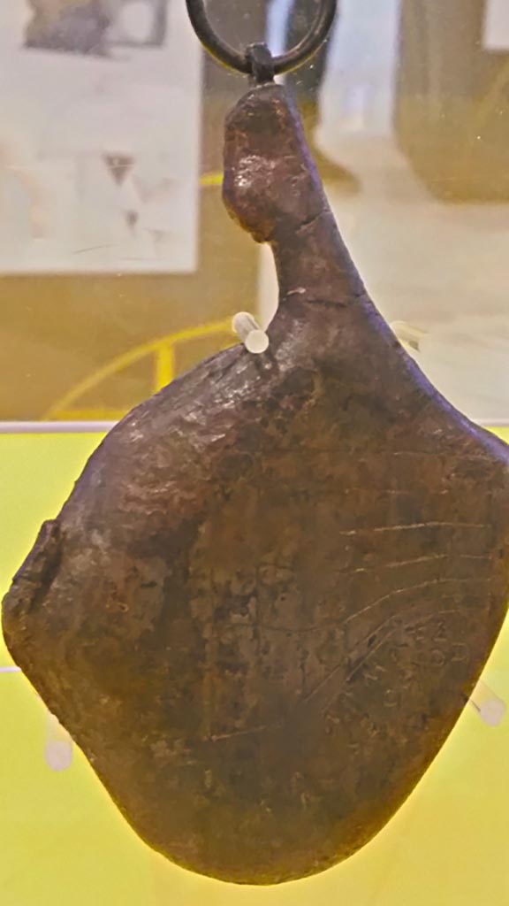 Villa dei Papiri, Herculaneum. November 2018.
The “Ham shaped” bronze sundial of Portici. Photo courtesy of Giuseppe Ciaramella.
